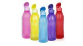 Cello Fresca Flip Polypropylene Bottle Set 1 Litre 5-Pieces, Multicolour
