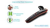 Nova NHT 1087 Turbo Power Cordless Trimmer at Best Price in India
