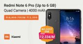 Redmi Note 6 Pro Special Price, Buy the Best Phone with No Cost EMI